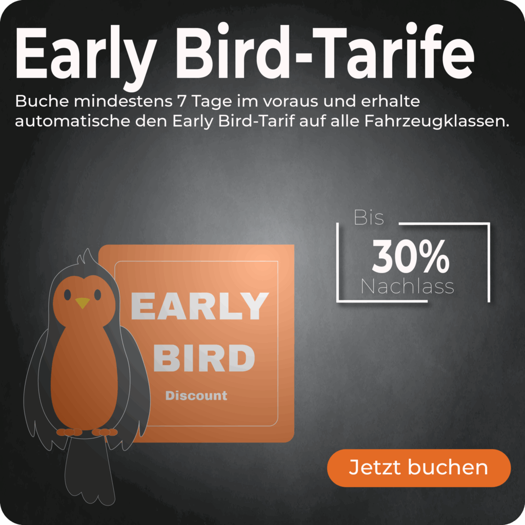 SRS Autovermietung Early Bird Tarif